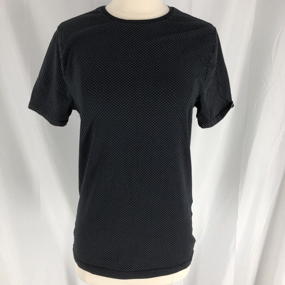 EXPRESS Crew Neck Moisture Wicking Stretch T-Shirt Small Black